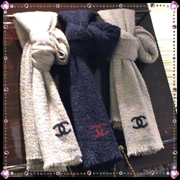 ☆シャネル【CHANEL】秋冬限定！お洒落ツイードマフラー 7010523